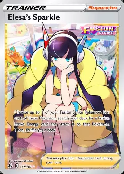 Elesa's Sparkle 147/159 Crown Zenith Pokemon card