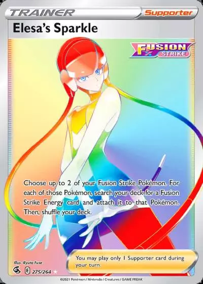 Elesa's Sparkle 275/264 Fusion Strike Pokemon card