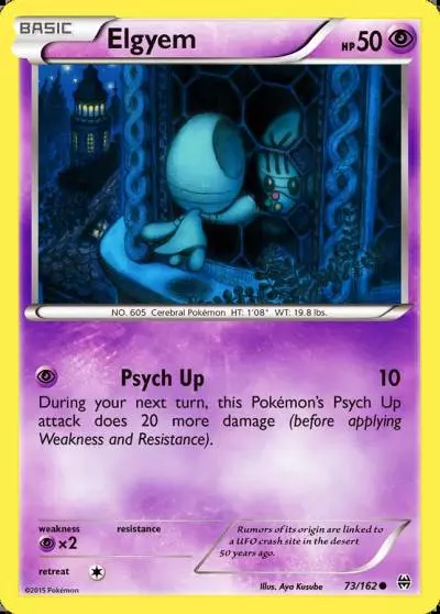 Elgyem 73/162 BREAKthrough Pokemon card