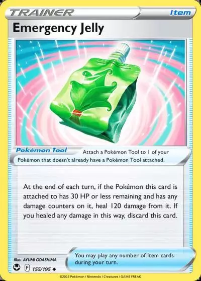 Emergency Jelly 155/195 Silver Tempest Pokemon card