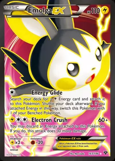 Emolga-EX 143/146 XY Pokemon card