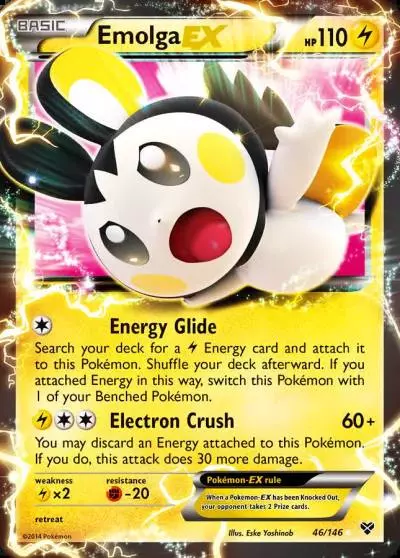 Emolga-EX 46/146 XY Pokemon card
