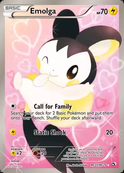 Emolga RC23/113 Legendary Treasures Pokemon card