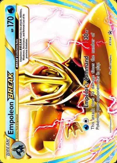 Empoleon BREAK XY134/211 XY Black Star Promos Pokemon card