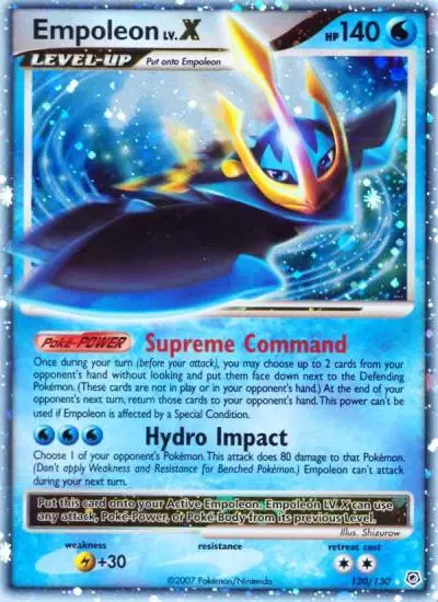 Empoleon LV.X 120/130 Diamond & Pearl Pokemon card