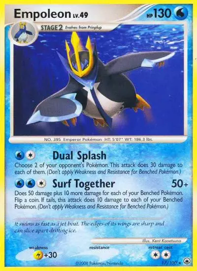 Empoleon 17/100 Majestic Dawn Pokemon card