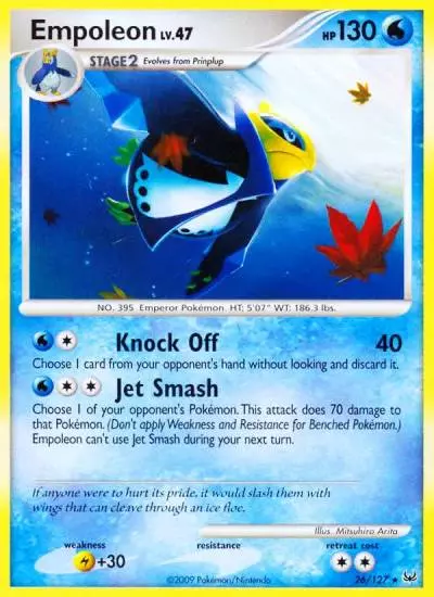 Empoleon 26/127 Platinum Pokemon card