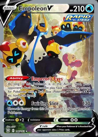 Empoleon V 146/163 Battle Styles Pokemon card