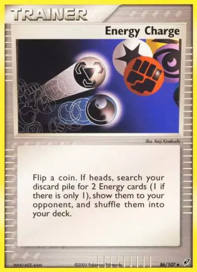 Energy Charge 86/107 Deoxys Pokemon card