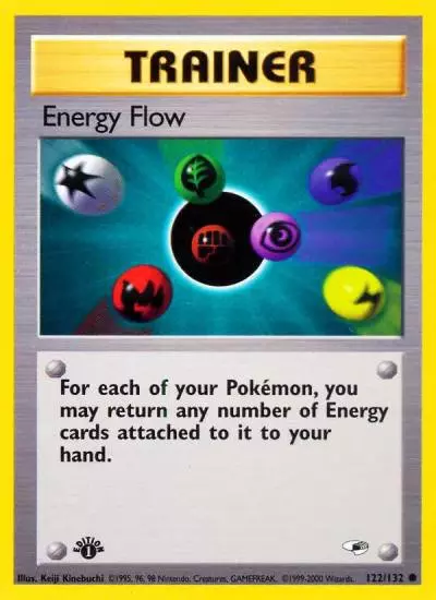 Energy Flow 122/132 Gym Heroes Pokemon card