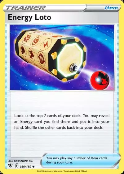 Energy Loto 140/189 Astral Radiance Pokemon card