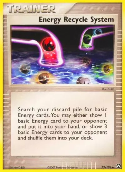Energy Recycle System 73/108 Power Keepers Pokemon card