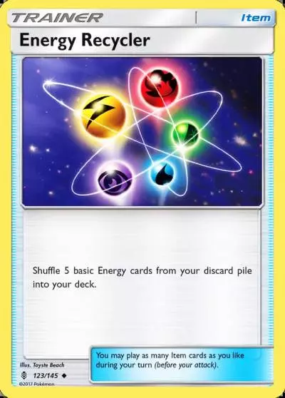 Energy Recycler 123/145 Guardians Rising Pokemon card