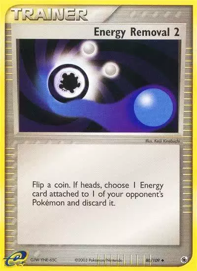 Energy Removal 2 80/109 Ruby & Sapphire Pokemon card