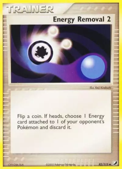 Energy Removal 2 82/115 Unseen Forces Pokemon card