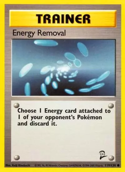 Energy Removal 119/130 Base Set 2 Pokemon card