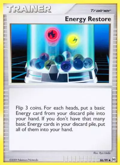 Energy Restore 86/99 Arceus Pokemon card