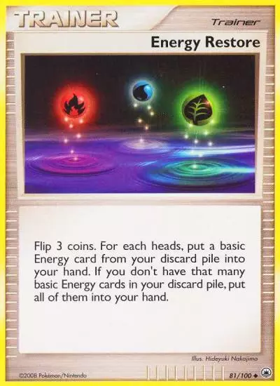 Energy Restore 81/100 Majestic Dawn Pokemon card