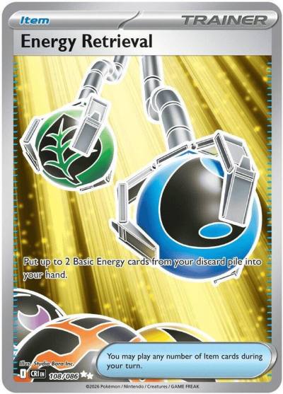 Energy Retrieval 108/86 Chaos Rising Pokemon card