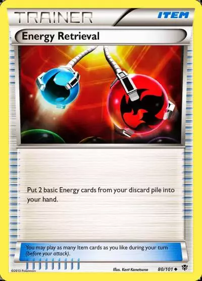 Energy Retrieval 80/101 Plasma Blast Pokemon card