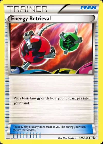 Energy Retrieval 126/160 Primal Clash Pokemon card