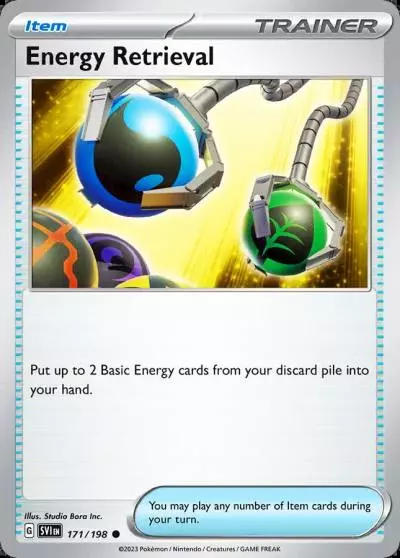 Energy Retrieval 171/198 Scarlet & Violet Pokemon card