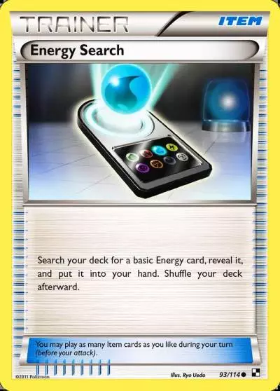 Energy Search 93/114 Black & White Pokemon card