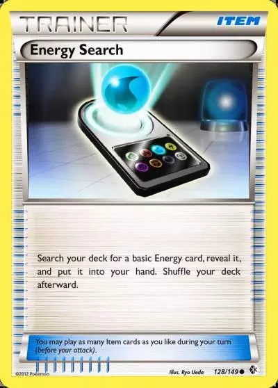 Energy Search 128/149 Boundaries Crossed Pokemon card