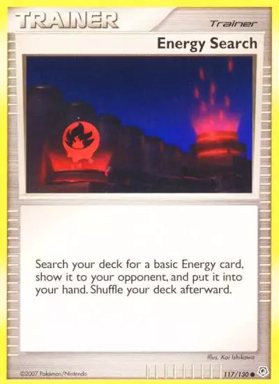 Energy Search 117/130 Diamond & Pearl Pokemon card
