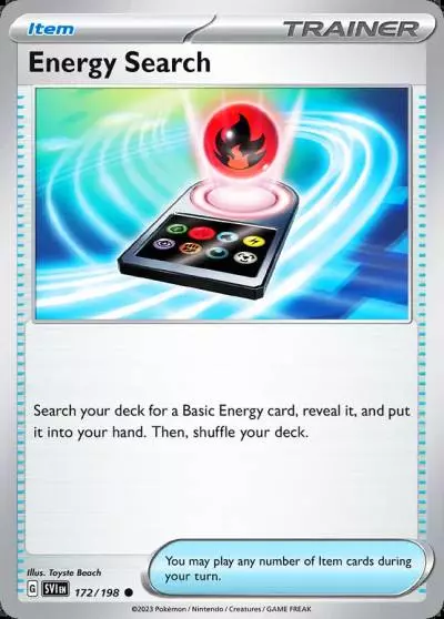 Energy Search 172/198 Scarlet & Violet Pokemon card
