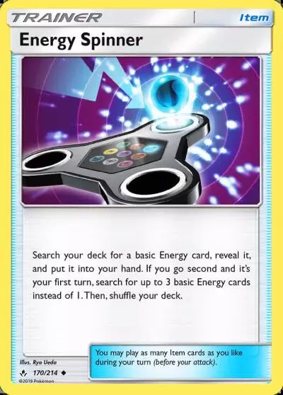 Energy Spinner 170/214 Unbroken Bonds Pokemon card