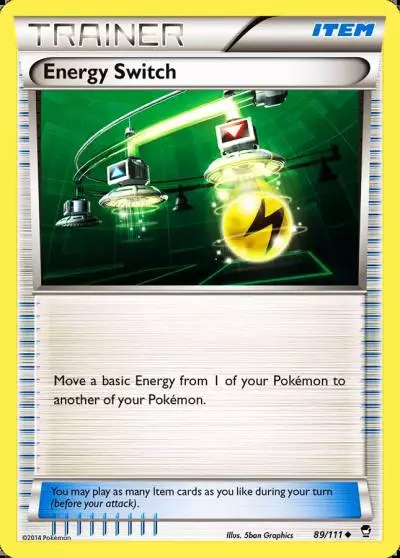 Energy Switch 89/111 Furious Fists Pokemon card