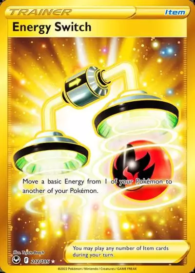 Energy Switch 212/195 Silver Tempest Pokemon card
