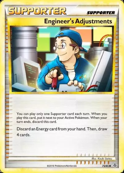 Engineer's Adjustments 75/95 HS—Unleashed Pokemon card