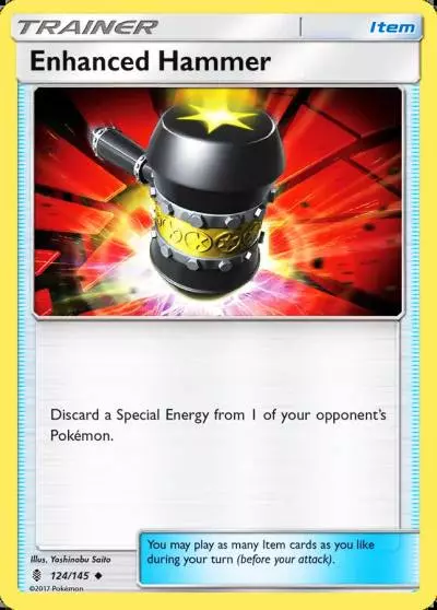 Enhanced Hammer 124/145 Guardians Rising Pokemon card