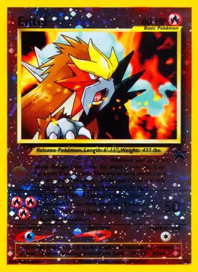 Entei 34/53 Wizards Black Star Promos Pokemon card