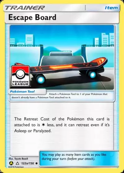 Escape Board 122a/156 Ultra Prism Pokemon card