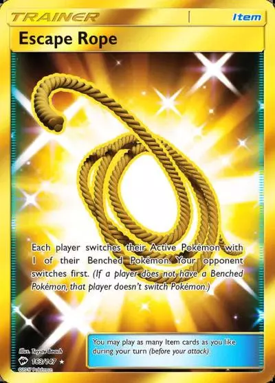 Escape Rope 163/147 Burning Shadows Pokemon card