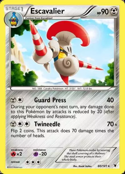 Escavalier 80/101 Noble Victories Pokemon card