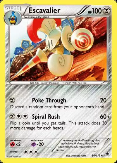 Escavalier 64/119 Phantom Forces Pokemon card