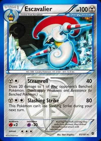 Escavalier 61/101 Plasma Blast Pokemon card