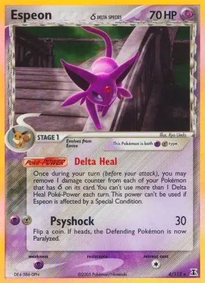 Espeon δ 4/113 Delta Species Pokemon card