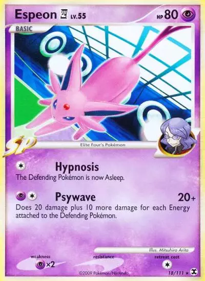 Espeon E4 18/111 Rising Rivals Pokemon card