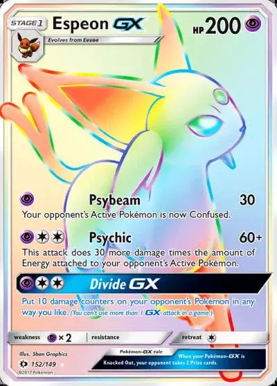 Espeon-GX 152/149 Sun & Moon Pokemon card