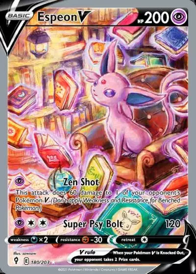 Espeon V 180/203 Evolving Skies Pokemon card