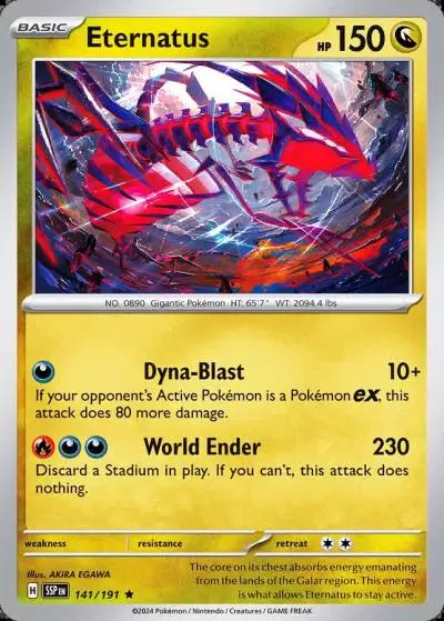 Eternatus 141/191 Surging Sparks Pokemon card