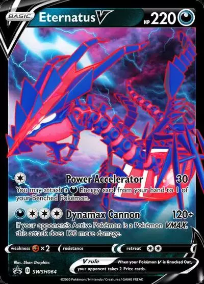 Eternatus V SWSH064/307 SWSH Black Star Promos Pokemon card
