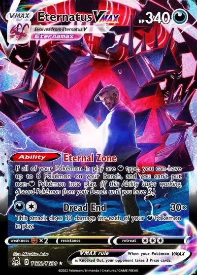 Eternatus VMAX TG22/30 Lost Origin Trainer Gallery Pokemon card