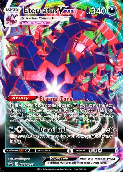 Eternatus VMAX SWSH045/307 SWSH Black Star Promos Pokemon card
