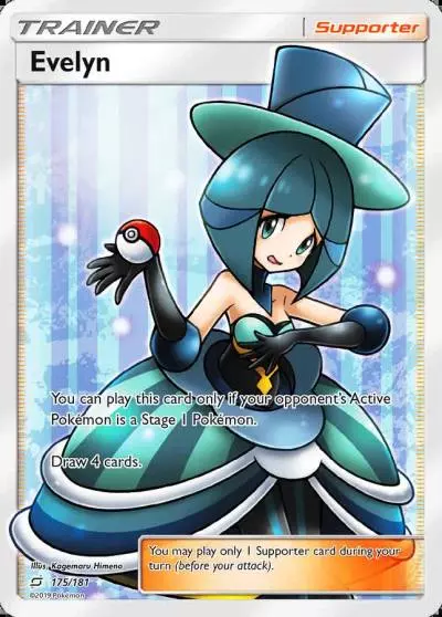 Evelyn 175/181 Team Up Pokemon card